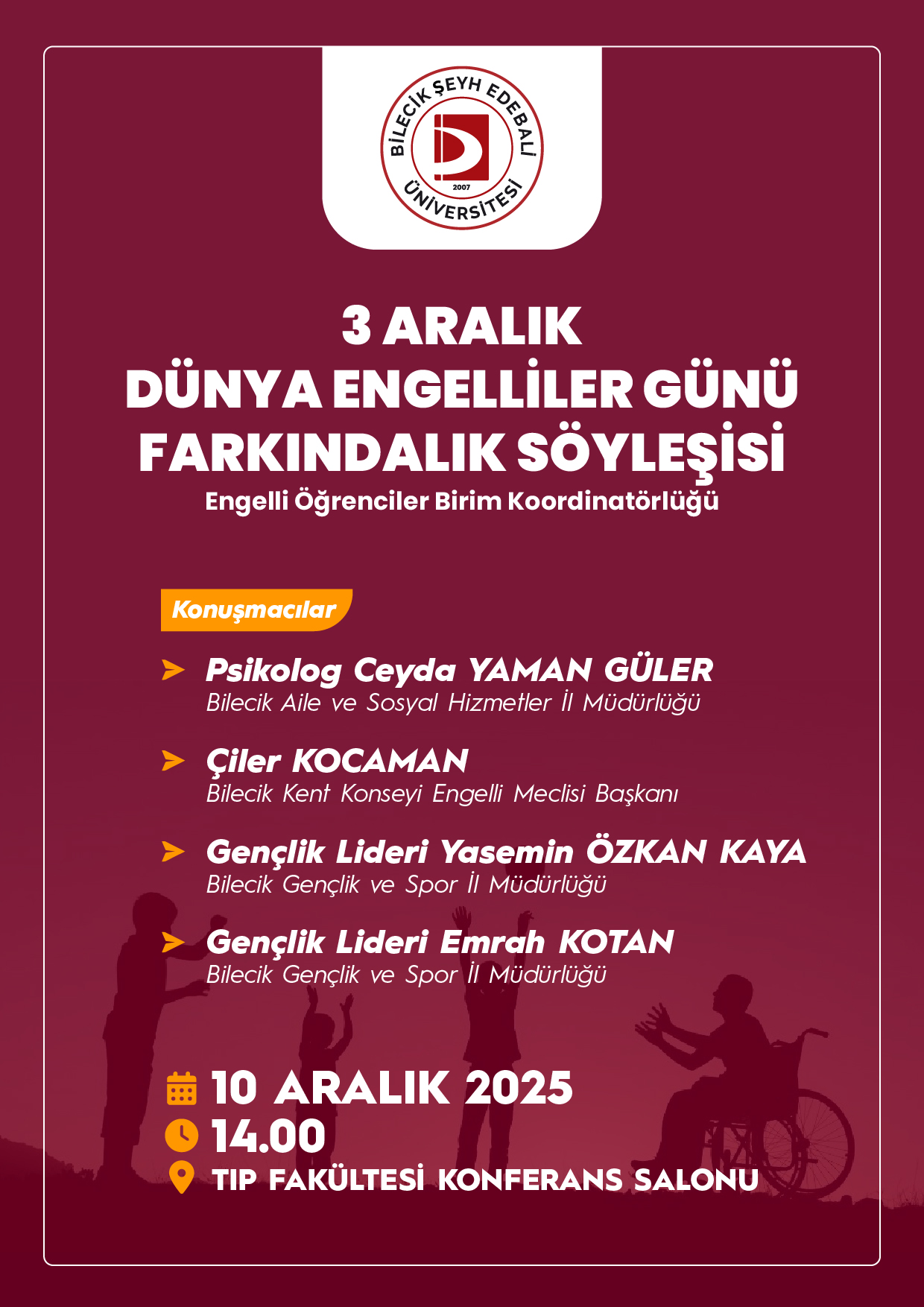 3 Aralık Dünya Engelliler Günü Farkındalık Söyleşisi 